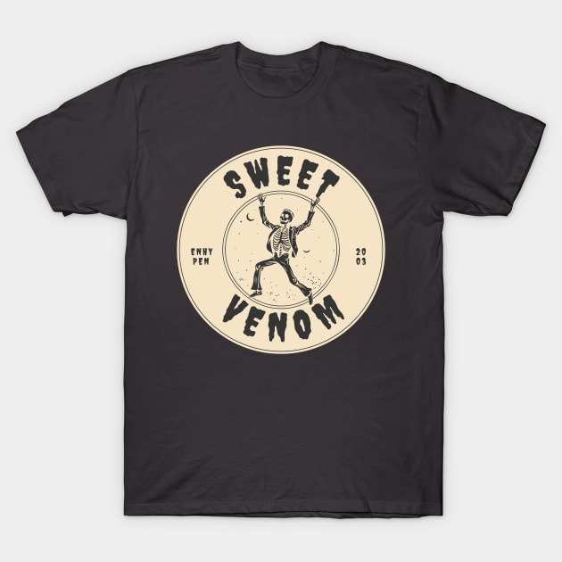 Enhypen sweet venom typography engene | Morcaworks T-Shirt by Oricca